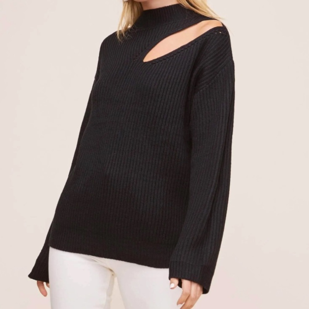 ASTR Cutout Turtleneck Sweater